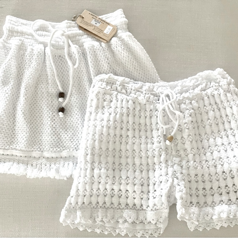 NEW Skirt (w/tag) and Shorts, 100% Cotton Peru